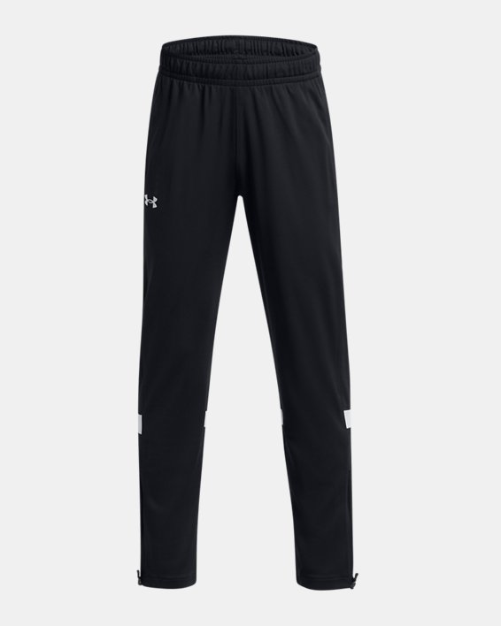 Boys' UA Knit Warm Up Team Pants, Black, pdpMainDesktop image number 0